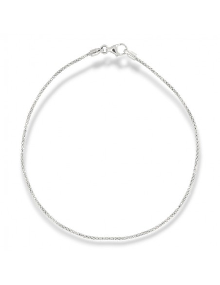 Bracciale Oro Bianco Maglia Popcorn 1,4GR [d624e43f]