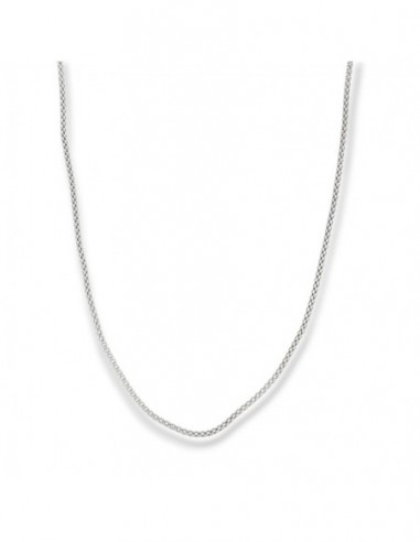 Collana Argento Rodiato Maglia Popcorn 60cm [c85a1072]