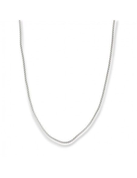 Collana Argento Rodiato Maglia Popcorn 60cm [c85a1072]