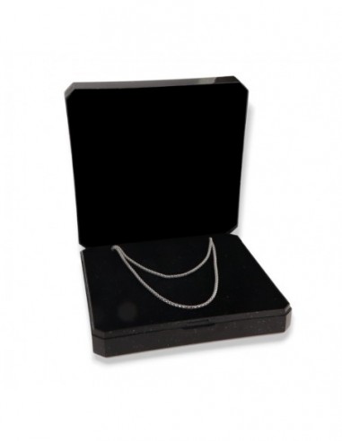 Collana Argento Rodiato Maglia Popcorn 60cm [d1f5f31a]