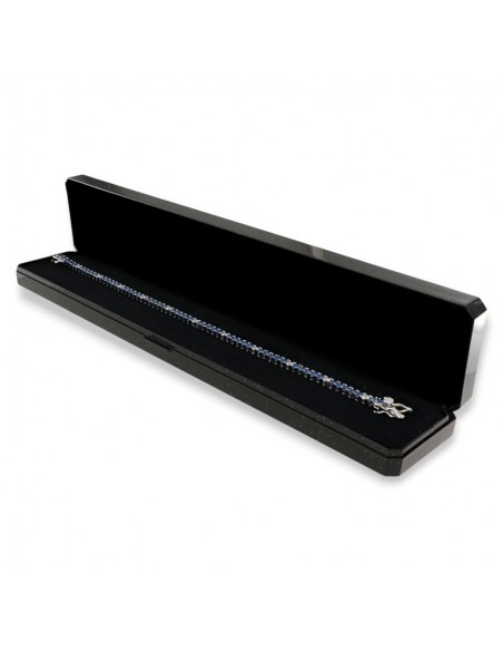 Bracciale Argento Tennis Zirconi Blu Bianchi 2,5MM [9b4f6fb6]