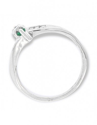 Anello Argento Trilogy Zirconi Verdi E Bianchi [13ac4a7b]