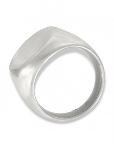 Anello Acciaio Satinato Chevalier Scudo Ovale [3118f7a1]