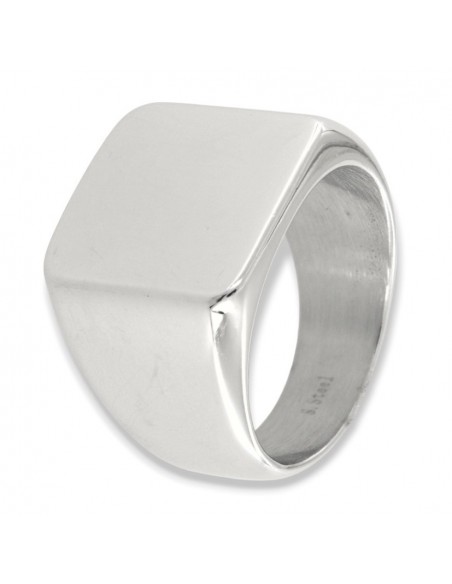 Anello Acciaio Chevalier Scudo Quadrato [875fbaad]