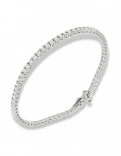 Bracciale Argento Tennis Zirconi Bianchi 2MM 18CM [b93f79bc]