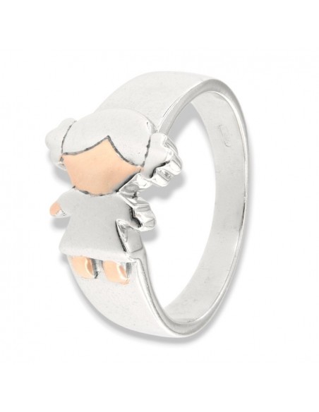 Anello Argento Rodiato Bambina [ecb85490]