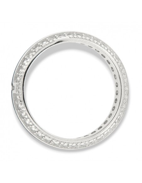ANELLO ARGENTO RODIATO CON LATI ZIRCONI [e8303910]