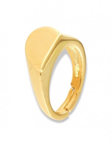 Anello Argento Dorato Cuore Metà Sinistra [7e96820c]