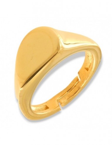 Anello Argento Dorato Cuore Metà Sinistra [c7a335f3]