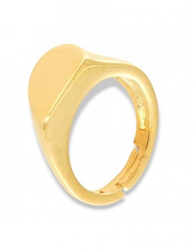 Anello Argento Dorato Cuore Metà Sinistra [c2f372ed]