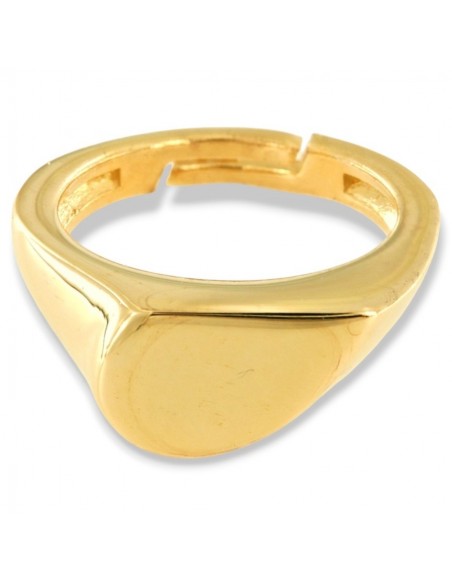 Anello Argento Dorato Cuore Metà Sinistra [acc8f0e4]