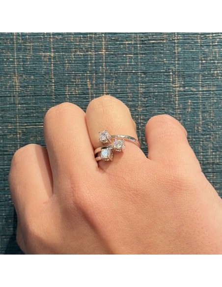 Anello Argento Rodiato Trilogy Intrecciato 4MM [f0b1c554]