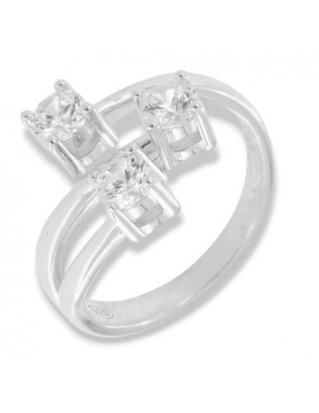 Anello Argento Rodiato Trilogy Intrecciato 4MM [47ac0450]