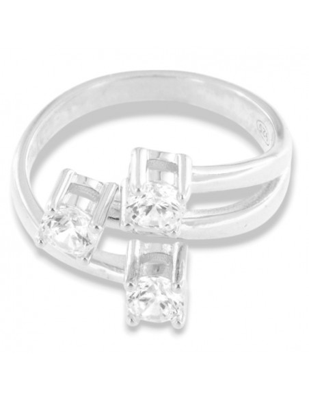 Anello Argento Rodiato Trilogy Intrecciato 4MM [2cc7c147]