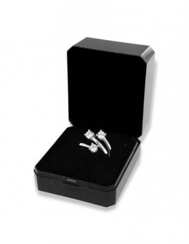Anello Argento Rodiato Trilogy Intrecciato 4MM [9bda0043]