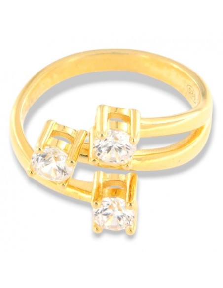 Anello Argento Dorato Trilogy Intrecciato 4MM [cc961183]