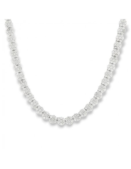 Collana Argento Rodiato Magic Zirconi Bianchi [1b05fb00]