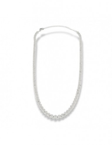 Collana Argento Rodiato Magic Zirconi Bianchi [d17c0673]