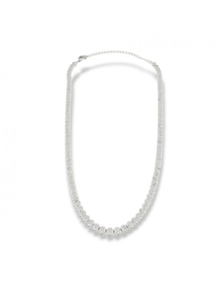Collana Argento Rodiato Magic Zirconi Bianchi [d17c0673]