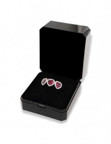 Anello Argento Rodiato Trilogy Cuore Rosso [f96bfdfa]