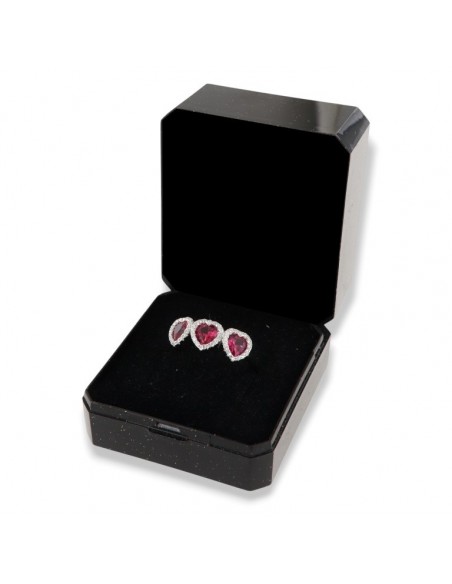 Anello Argento Rodiato Trilogy Cuore Rosso [f96bfdfa]