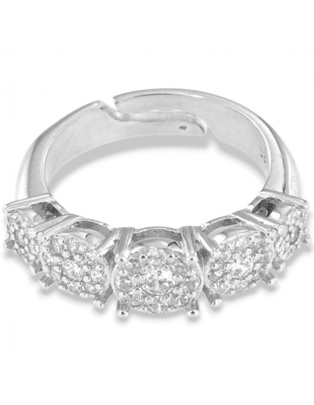 Anello Argento Rodiato Riviera Magic Degradè [11ca77c1]