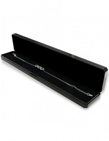 Bracciale Argento Rodiato Cuori Blu [13a78845]