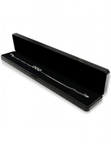 Bracciale Argento Rodiato Cuori Verdi [940b5044]