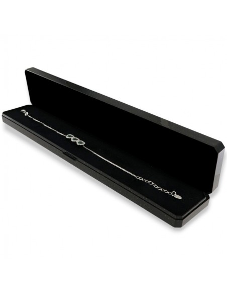 Bracciale Argento Rodiato Cuori Verdi [940b5044]