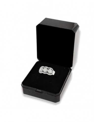 Anello Argento Rodiato Trilogy Corona Zirconi Bianchi [0e9d0b46]
