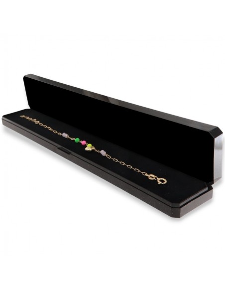 Bracciale Argento Dorato Catenina Cuore Con Sfere Colorate [da639da0]