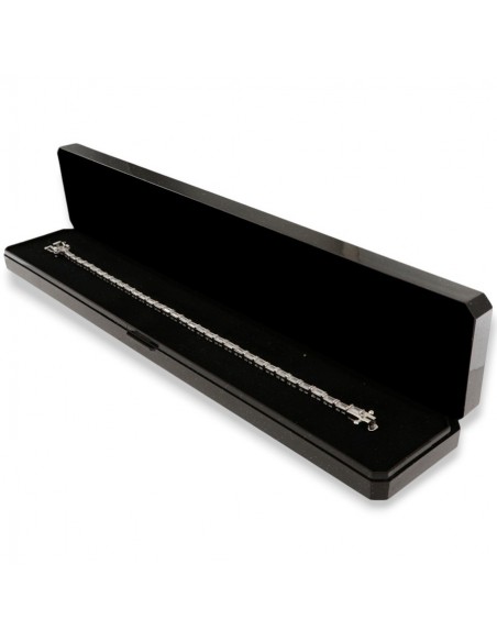 Bracciale Argento Tennis Zirconi Rettangolari Bianchi [b64616ea]