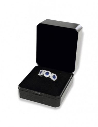 Anello Argento Rodiato Trilogy Magic Zirconi Blu [122f6941]