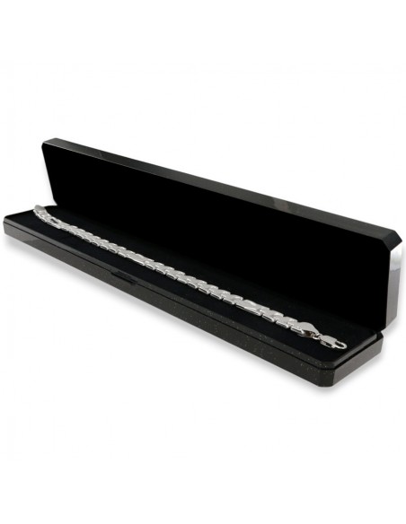 Bracciale Argento Rodiato Piastre Unite [92b53717]