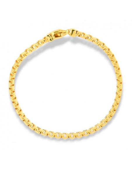 Bracciale Argento Dorato Maglia Bizantina Spessa [1b4e07a4]
