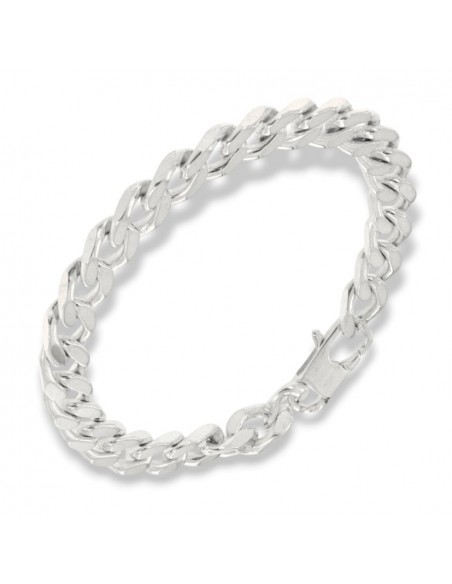 Bracciale Argento Rodiato Grumetta 8MM [7b0546af]
