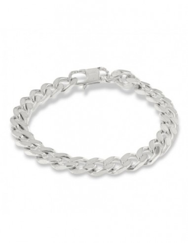 Bracciale Argento Rodiato Grumetta 8MM [eaa43de0]