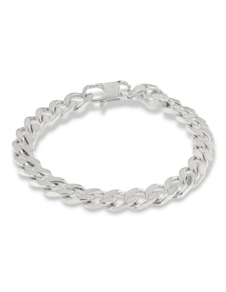 Bracciale Argento Rodiato Grumetta 8MM [eaa43de0]