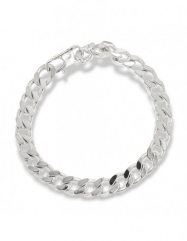 Bracciale Argento Rodiato Grumetta 8MM [5db9fce4]