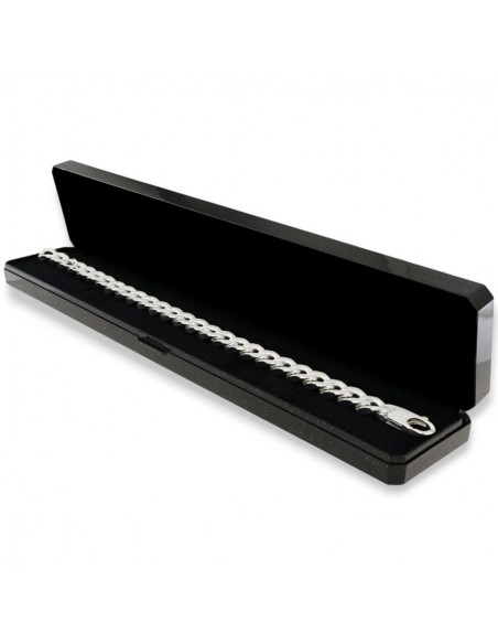 Bracciale Argento Rodiato Grumetta 8MM [849fbfe9]