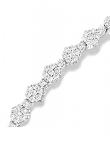 Bracciale Argento Rodiato Tennis Zirconi Bianchi Magic [5c378246]