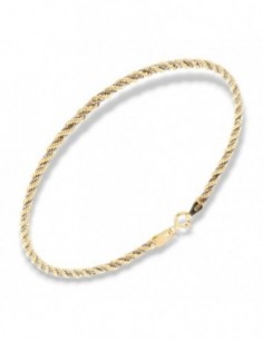 Bracciale Oro Giallo Maglia Rope Veneziana Intrecciata 1,85 Grammi [9af8706a]