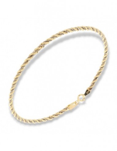 Bracciale Oro Giallo Maglia Rope Veneziana Intrecciata 1,85 Grammi [9af8706a]