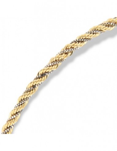Bracciale Oro Giallo Maglia Rope Veneziana Intrecciata 1,85 Grammi [6c80d899]