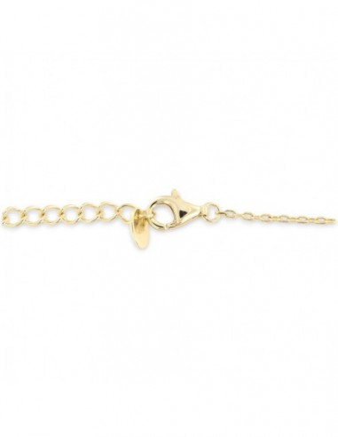 Collana Argento Dorato Cuore Pavettato Zirconi Bianchi [a8e54238]