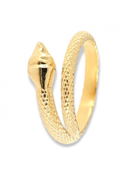 Anello Argento Dorato Serpente [41b969a9]