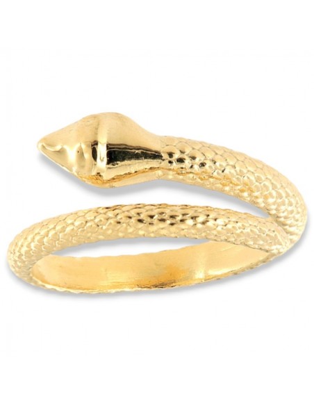 Anello Argento Dorato Serpente [7f2b3f10]