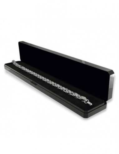 Bracciale Acciaio Catena Intrecciata Schiacciata [e912b8bf]