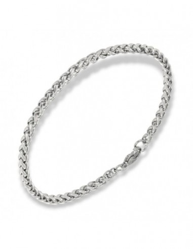 Bracciale Acciaio Maglia Quadrispiga [1c88dcdc]