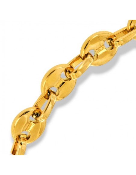 Bracciale Acciaio Dorato Maglia Marina [d2f8bec1]